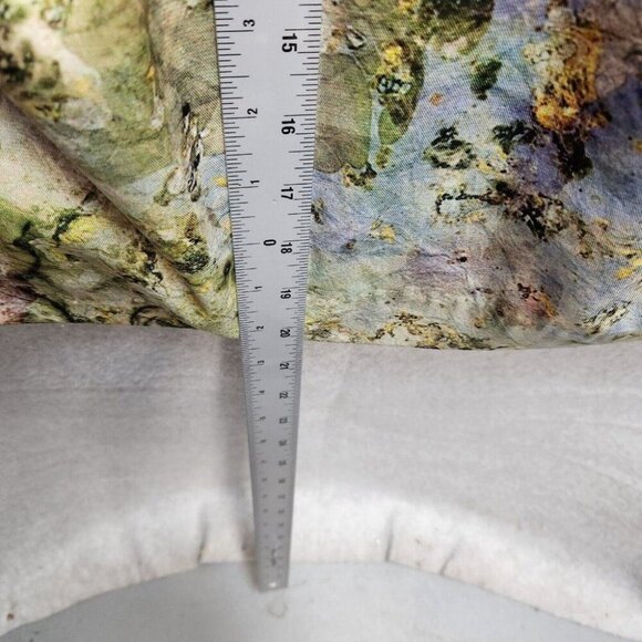 Mcginn Strapless Dress Cooling Magma Sz 10 Watercolor Artsy Cocktail Pockets! - Picture 5 of 8